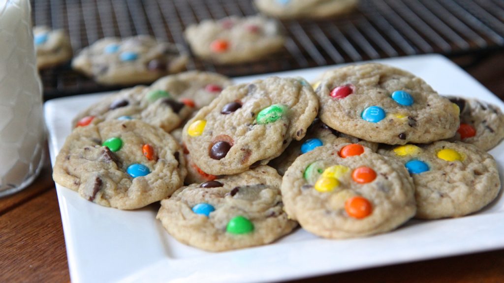 homemade m&m cookies recipe