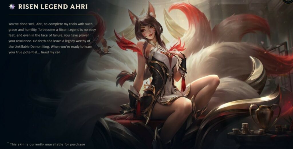 Riot Games revealed new “Transcendent” skin tier with Faker Ahri skin 1