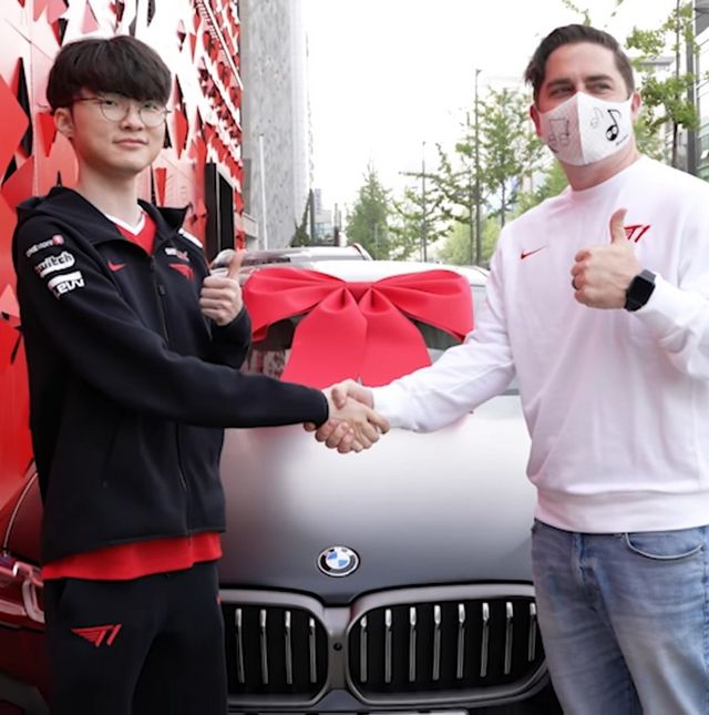 Faker got an 80,000$ BMW Car as a birthday present 2